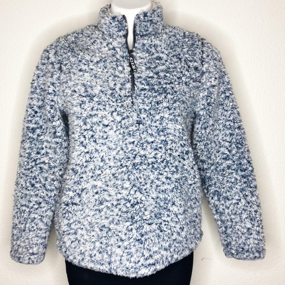Navy Sherpa Pull Over